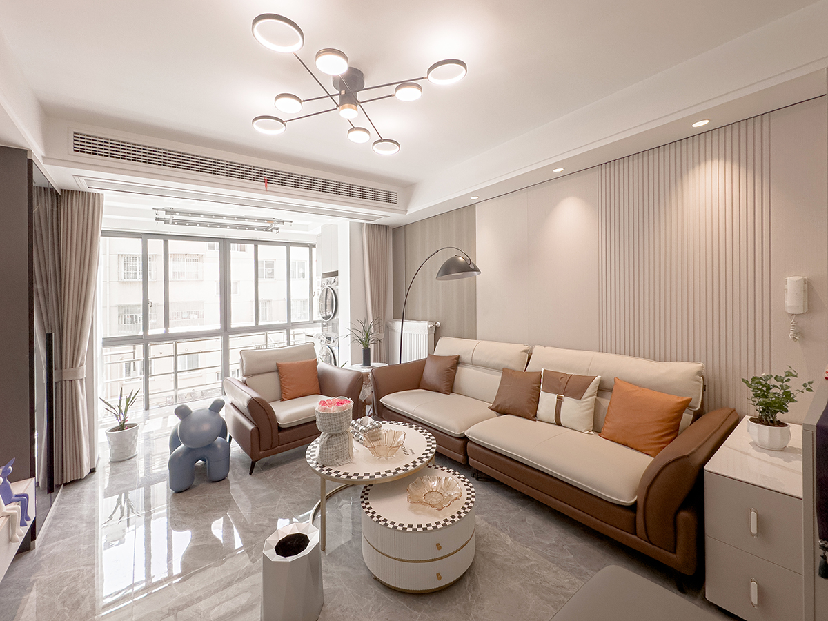 米色溫柔鄉(xiāng)，現(xiàn)代客廳的精致生活藝術(shù)